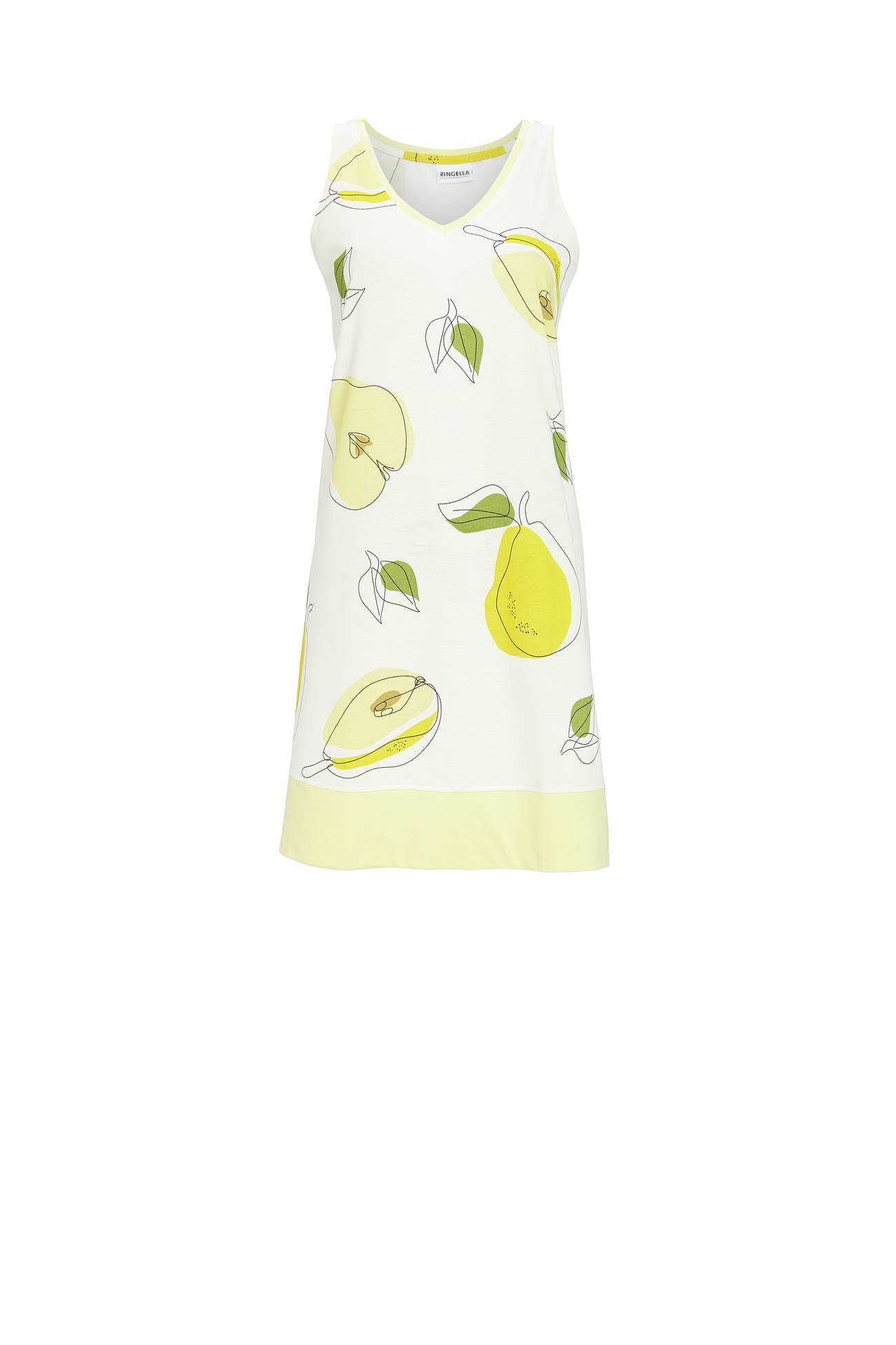 5211054 Ringella Dames Mouwloos sleepshirt met peer-dessin