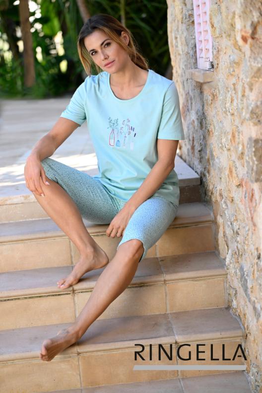 5211251 Ringella Dames Pyjama met capribroek