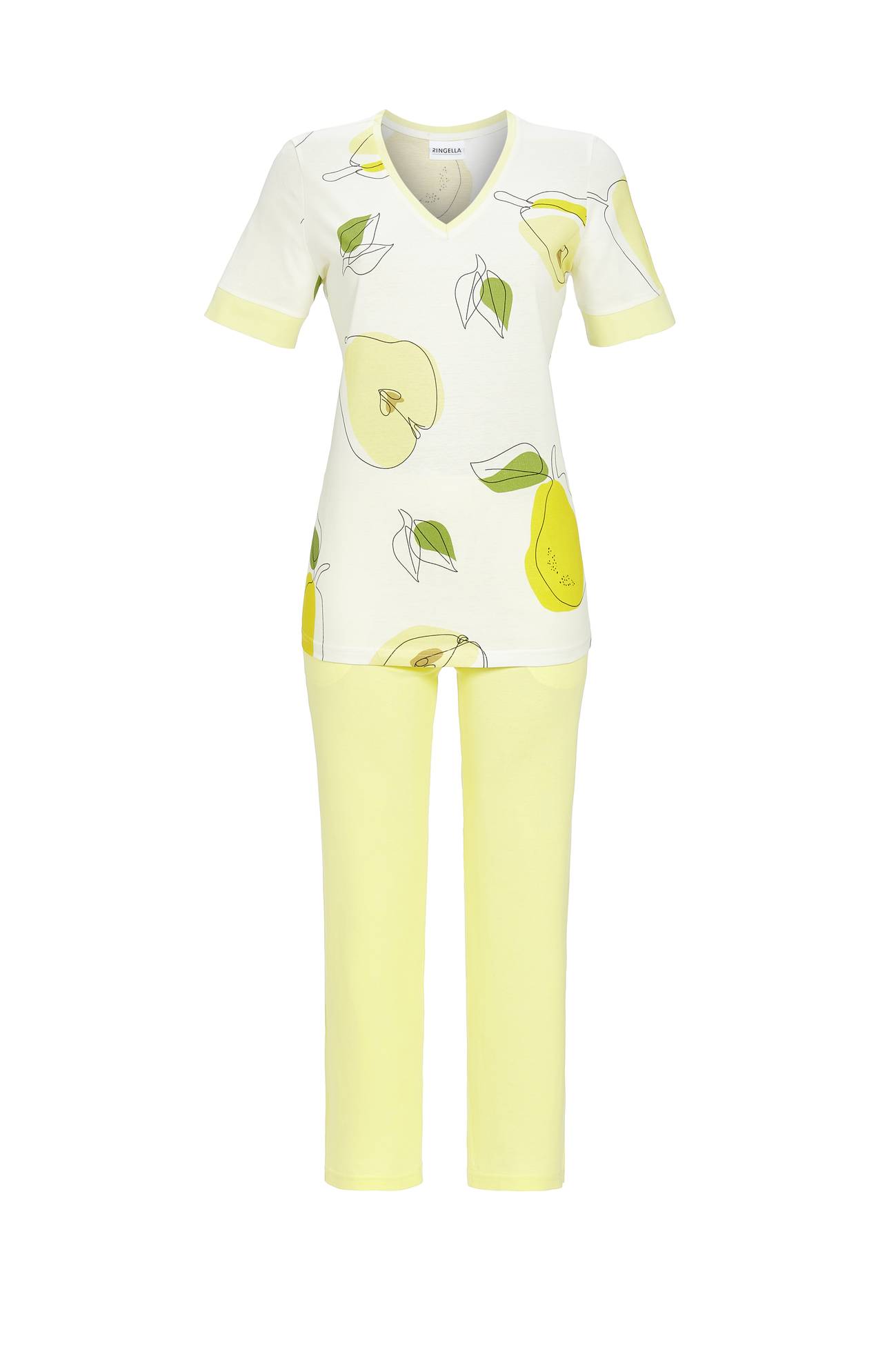 5211255 Ringella Dames Pyjama 7/8 broek met peer-dessin