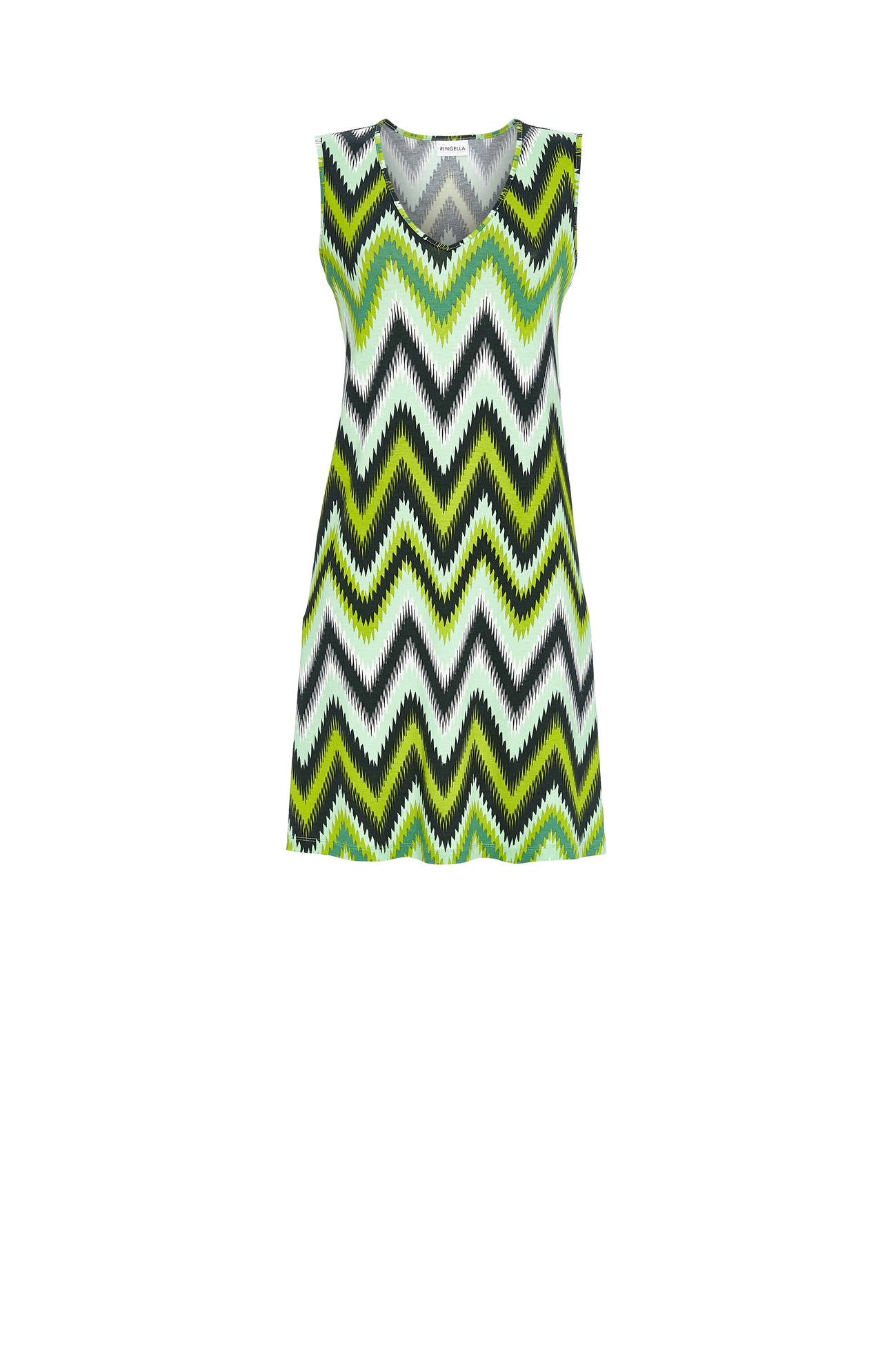 5221017 Ringella Beach Jurk mouwloos met V-hals zigzag-dessin