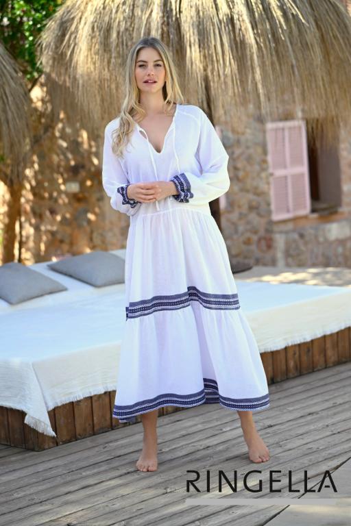 5226112 Ringella Beach Jurk geweven viscose 3/4-mouw