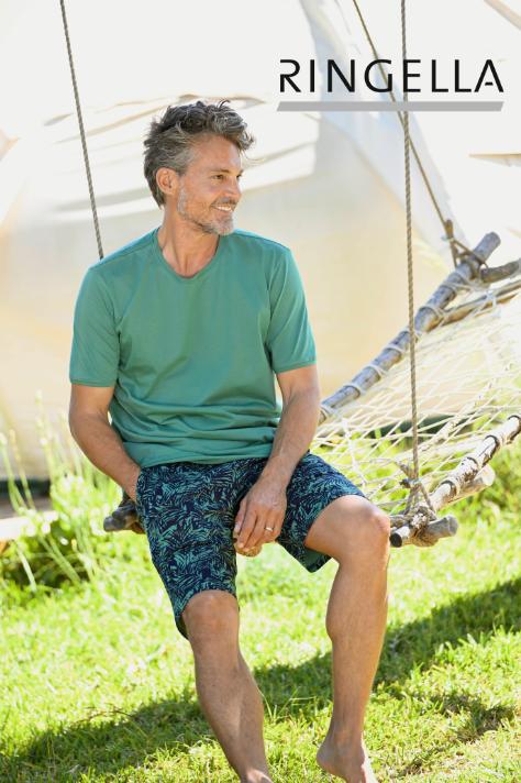 5241306 Ringella Men Shortama met ronde hals