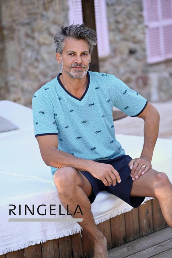 5241321 Ringella Men Shorty met V-hals en print