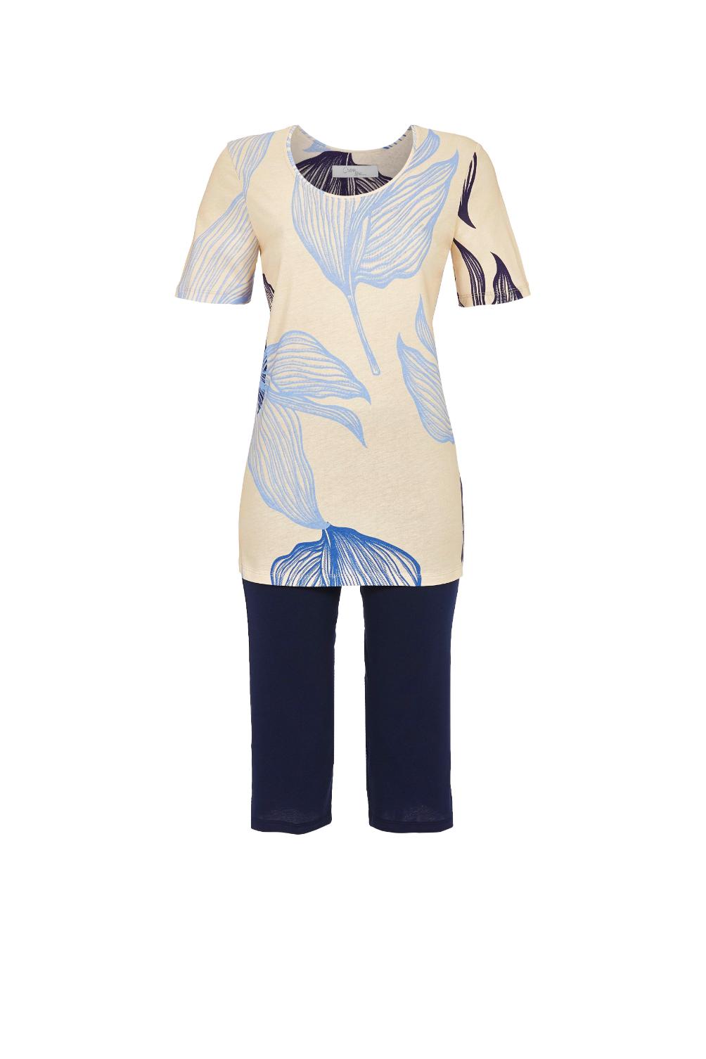 5271209 Cherie Line Pyjama capri met blad-dessin