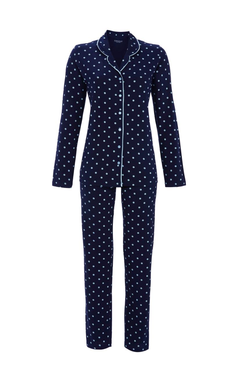 5511248 Ringella Dames Pyjama doorknoop met nop-dessin