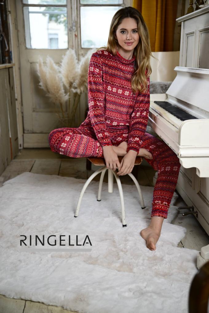 5513251 Ringella Dames Huispak velours met nordic print