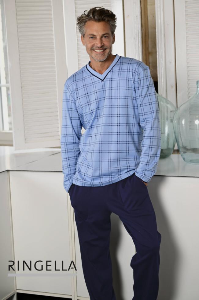 5541208 Ringella Heren Pyjama V-hals interlock
