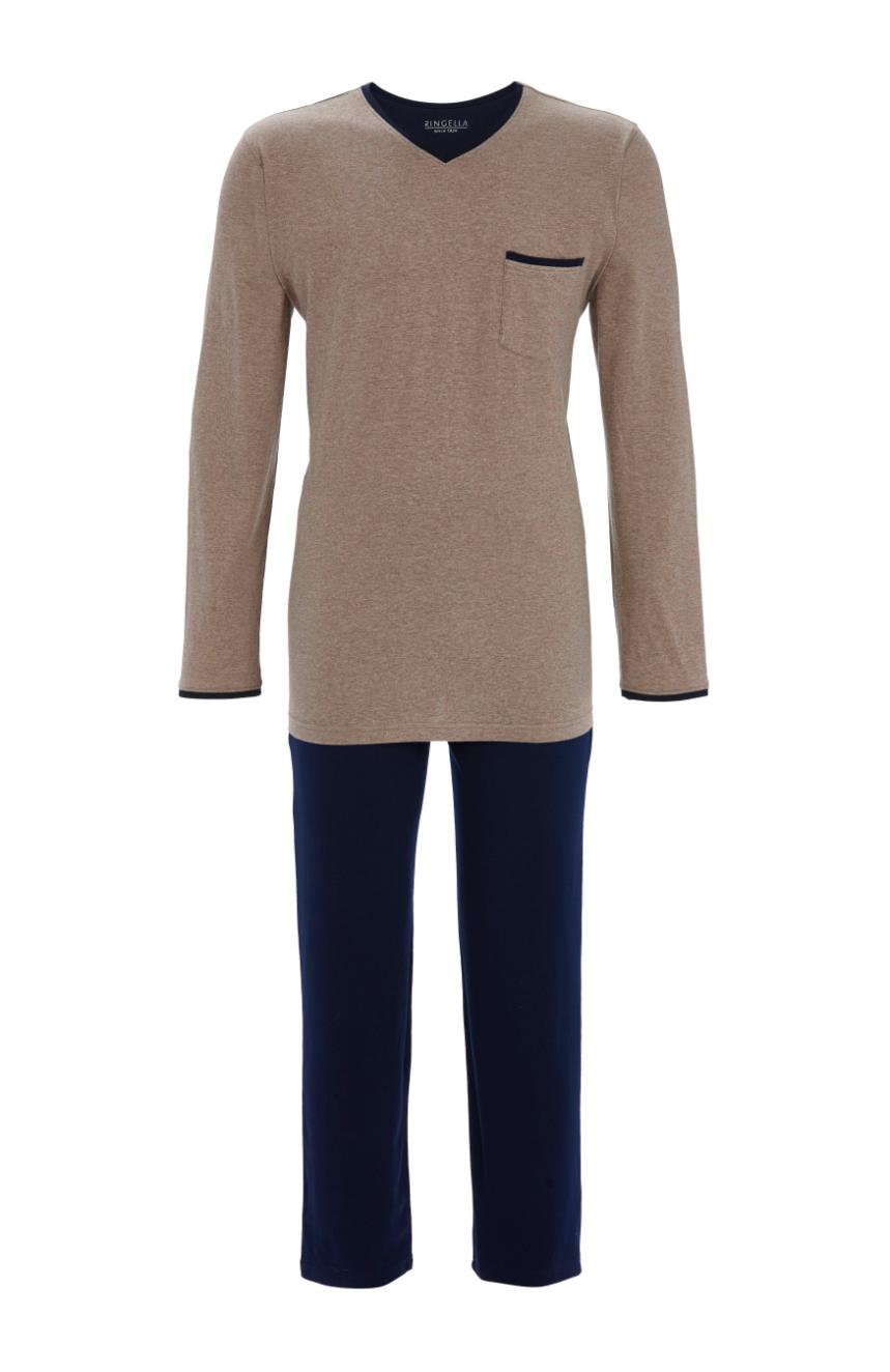 5541218 Ringella Heren Pyjama V-hals uni