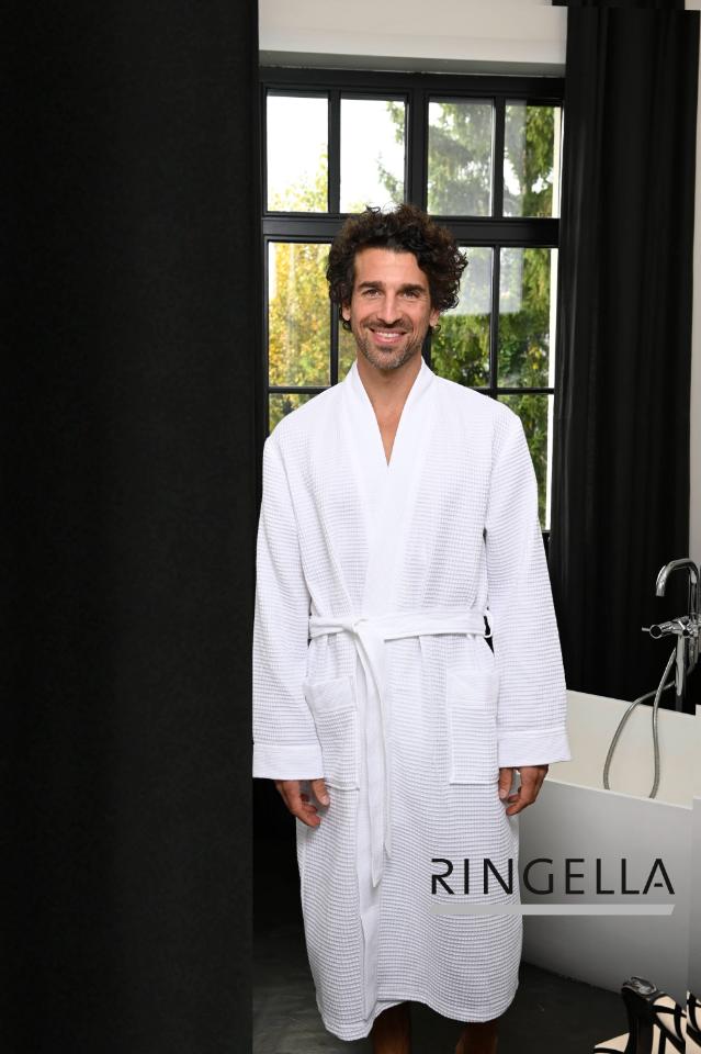 M111703 Ringella Duster in piqu?-kwaliteit UNISEX