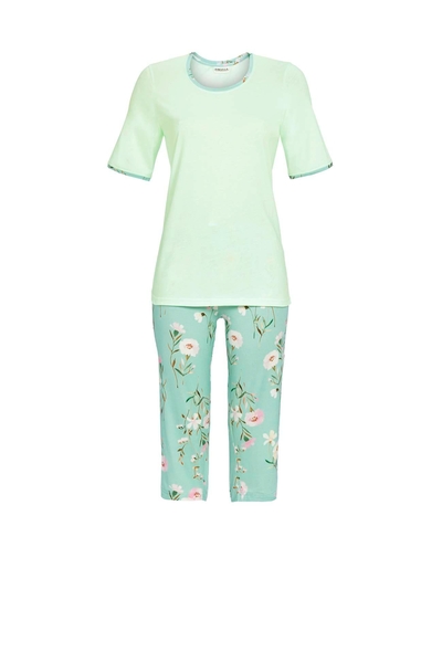 5211235 Ringella Dames Pyjama capri met bloem-dessin