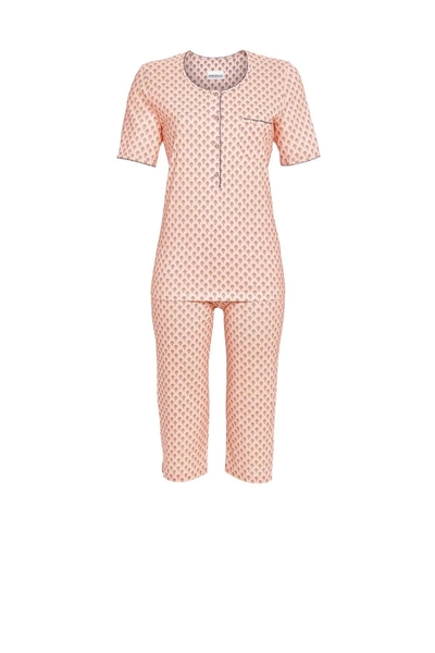 5211248 Ringella Dames Pyjama capri knoopsluiting met print
