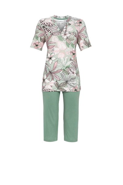 5211249 Ringella Dames Pyjama capri met bloem-dessin