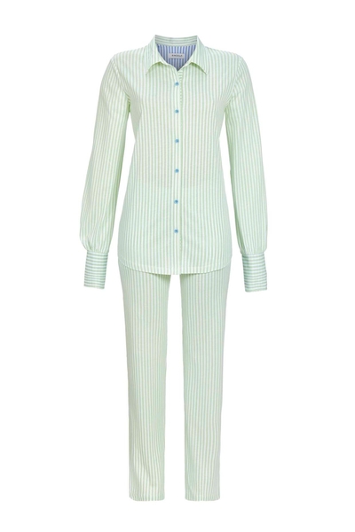 5211258 Ringella Dames Pyjama doorknoop streep-dessin