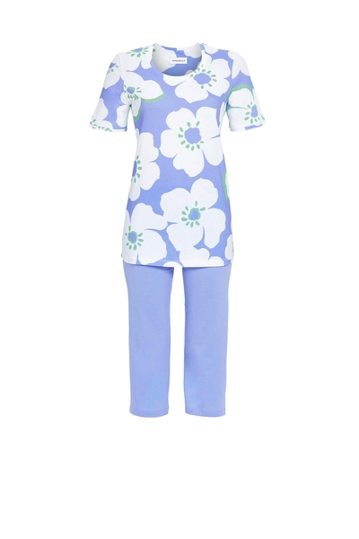 5211261 Ringella Dames Pyjama capri met bloem-dessin
