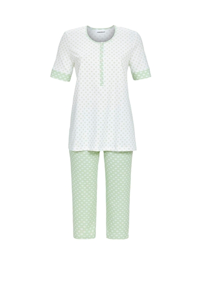 5211264 Ringella Dames Pyjama capri knoopsluiting met print