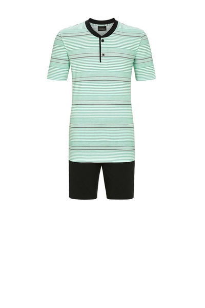 5241318 Ringella Men Shorty knoopsluiting met streep-dessin 