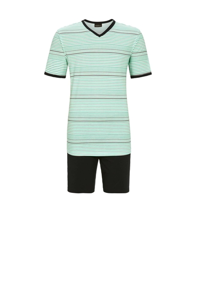 5241319 Ringella Men Shorty met V-hals en streep-dessin