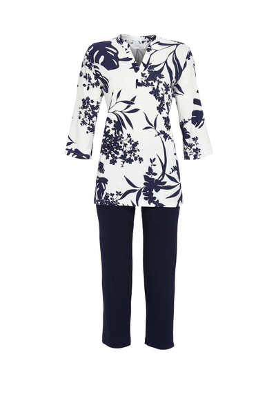 5271201 Cherie Line Pyjama 7/8 broek met blad-dessin