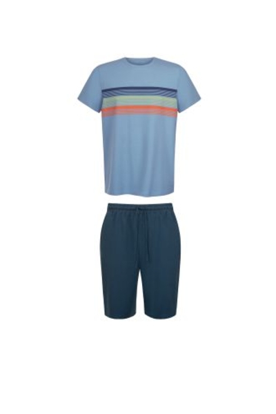 35032 TALOS Men pyjama short trousers, shirt short sleeves