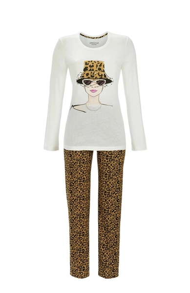 5511201 Ringella Dames Pyjama dessin met opdruk