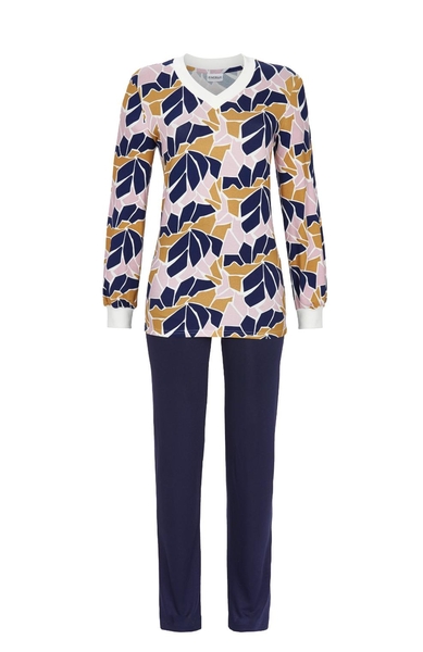 5511226 Ringella Dames Pyjama boordjes met grafisch-dessin