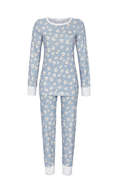 5511233 Ringella Dames Pyjama boordjes interlock met bloem-dessin