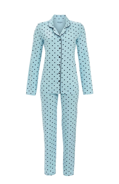 5511248 Ringella Dames Pyjama doorknoop met nop-dessin
