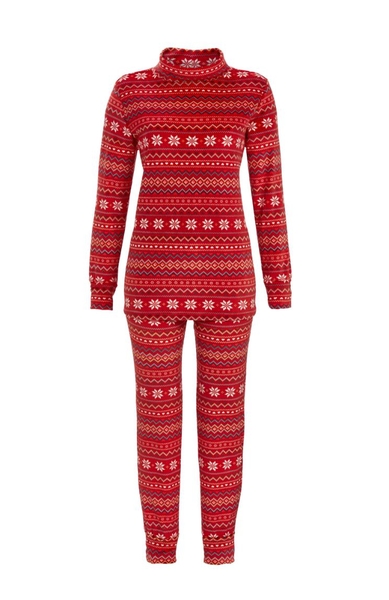 5513251 Ringella Dames Huispak velours met nordic print