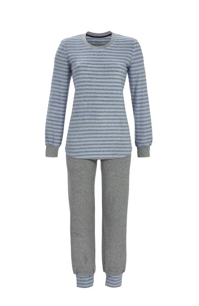 5518230 Ringella Dames Pyjama boordjes stretch-badstof streep-dessin