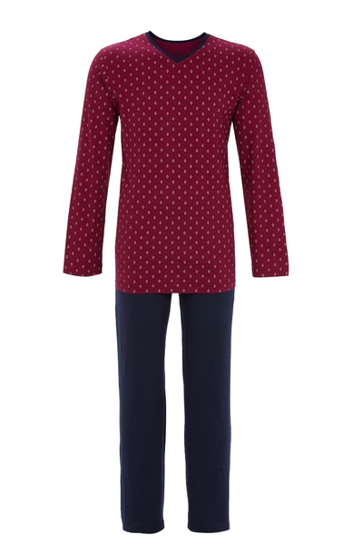 5541203 Ringella Heren Pyjama V-hals met grafisch-dessin