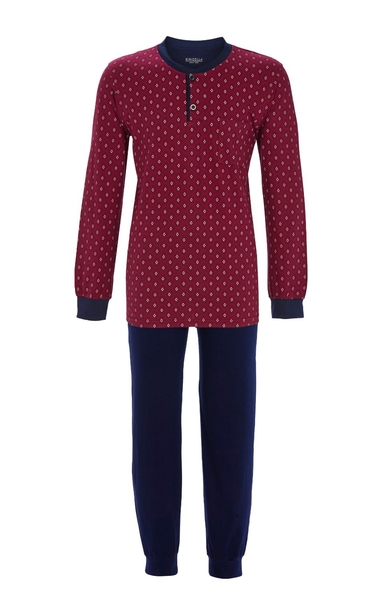5541204 Ringella Heren Pyjama boordjes knoopsluiting