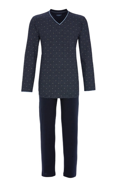 5541210 Ringella Heren Pyjama V-hals met grafisch-dessin