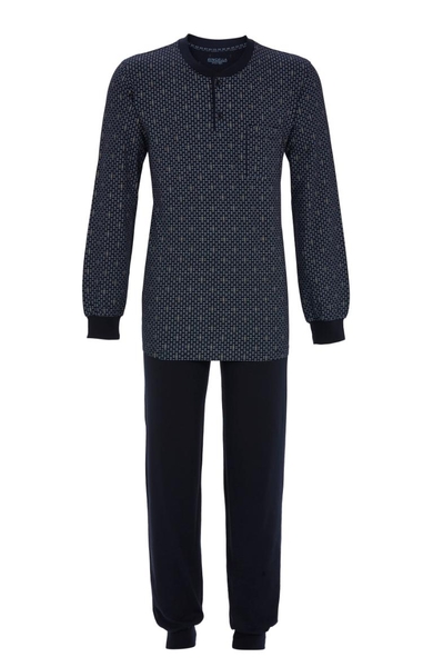 5541211 Ringella Heren Pyjama boordjes knoopsluiting
