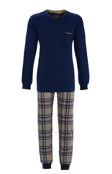 5541215 Ringella Heren Pyjama boordjes interlock