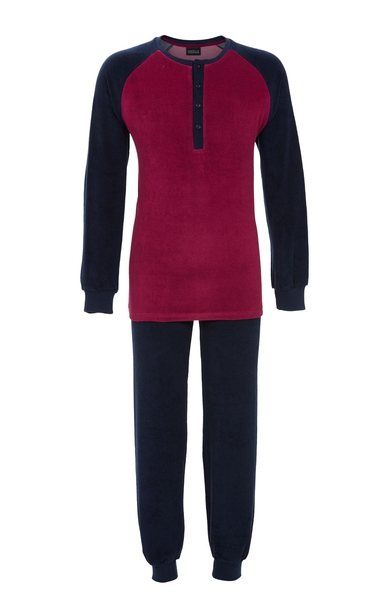 5541223 Ringella Heren Pyjama knoopsluiting stretch-badstof